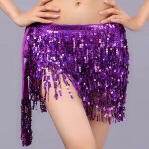 Shimmer and Glimmer Fringe Sequin Skirt